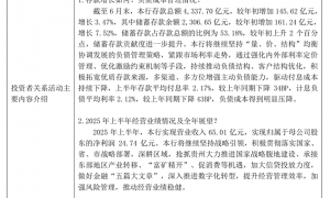 持股超1786万股仍“失语”，贵阳银行9月调研被指“走过场”