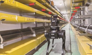 四足式机器人智能巡检 守护地下“动脉”