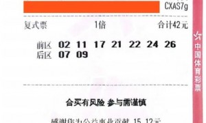 男子突发灵感42元复选擒体彩772万:没想到竟然能中