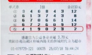 上班族10元机选揽体彩500万 购彩10年成生活调剂